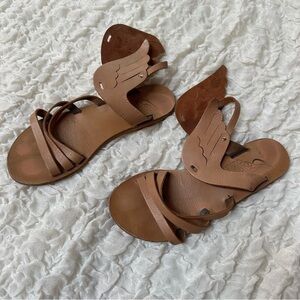 Ancient Greek Sandals Ikaria Leather Sandals EU 36 US 6 AS IS